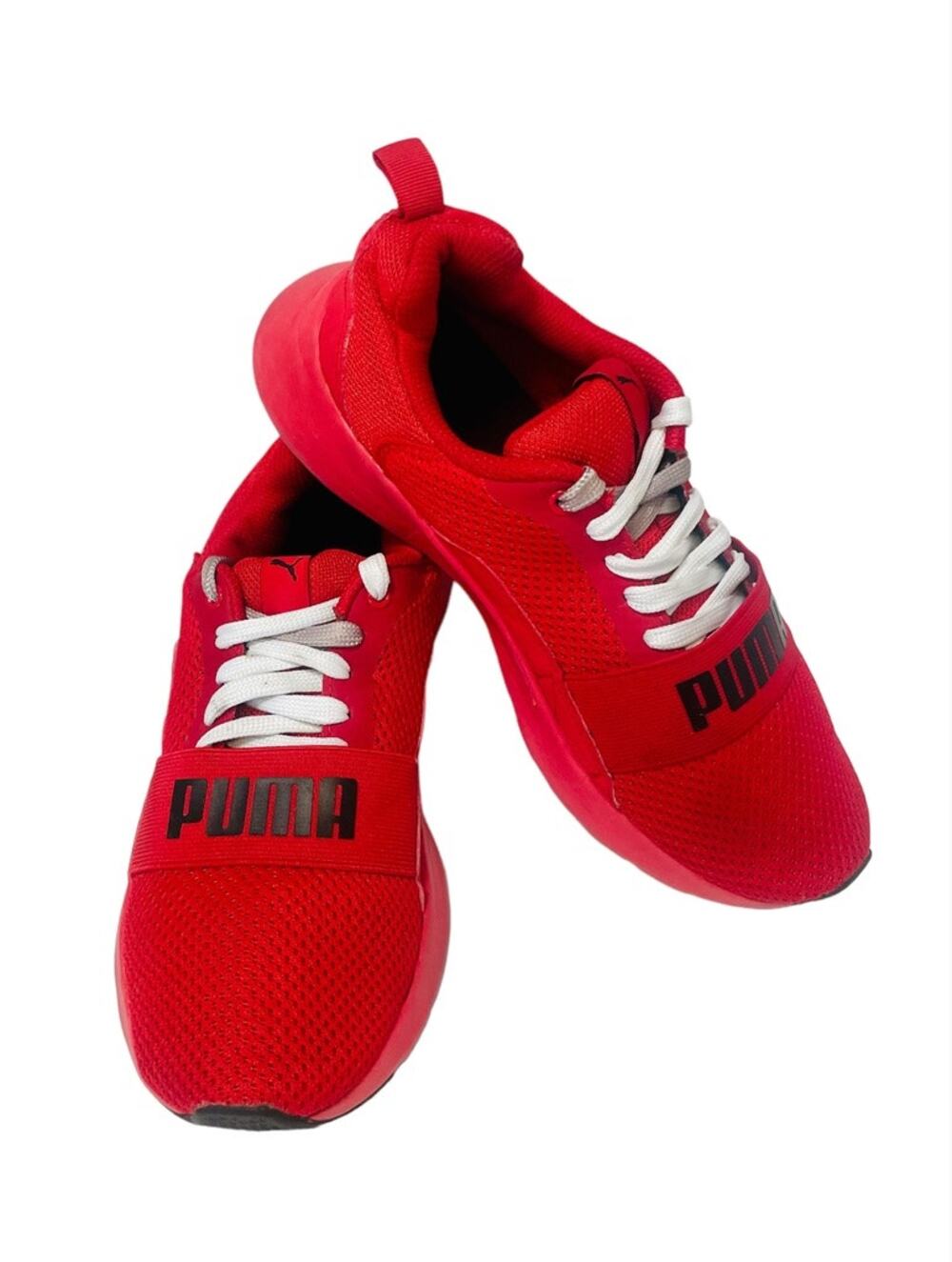PUMA Wired Junior Lightweight Performance Cross Strap Open Red Mesh Upper 4.5C